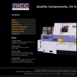 Screen shot of the Nicc Precision website.