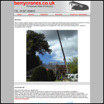 Screen shot of the Berry Cranes website.