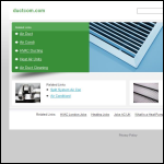 Screen shot of the Duct Com Ltd website.