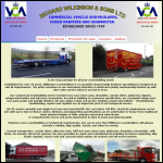 Screen shot of the Richard Wilkinson & Sons Ltd website.