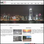Screen shot of the Me7 Ltd website.