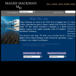 Screen shot of the Magee Hackman website.