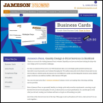 Screen shot of the Jameson Press website.