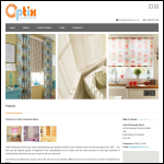 Screen shot of the Optix Wholesale Blinds website.