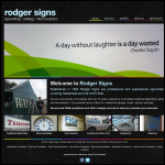 Screen shot of the Rodger Signs website.