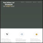 Screen shot of the Paul White Ltd website.