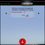 Screen shot of the Carisma Rct website.