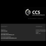 Screen shot of the Central Catering Services Ltd website.