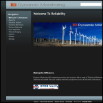 Screen shot of the Dynamic Monitoring Ltd website.