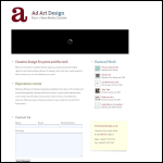 Screen shot of the Ad Art Design Ltd website.