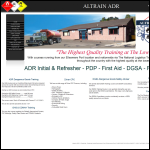 Screen shot of the Altrain ADR Ltd website.