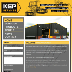 Screen shot of the K E P (UK) Ltd website.