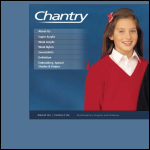 Screen shot of the Chantry website.