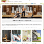 Screen shot of the Amity Blinds & Curtains website.