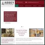 Screen shot of the Abbey Upholsterers Ltd website.