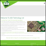 Screen shot of the Ask Technology Ltd website.