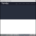 Screen shot of the Pygmalion website.