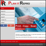 Screen shot of the Plan It Repro website.