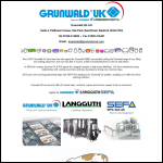 Screen shot of the GRUNWALD UK Ltd website.