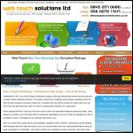 Screen shot of the Web Touch Solutions website.