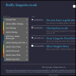 Screen shot of the Fluffy Lingerie website.