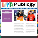 Screen shot of the V M R Publicity website.