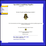 Screen shot of the Specialist Lampfitting Supplies website.