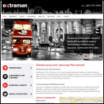 Screen shot of the Extraman Ltd website.