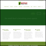 Screen shot of the Keepsafe Storage Centres website.