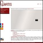Screen shot of the Quartis Ltd website.
