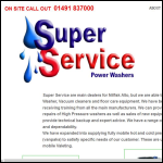 Screen shot of the Super Service website.