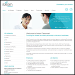 Screen shot of the Axiom Personnel Ltd website.