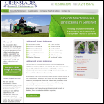 Screen shot of the Greenslades Grounds Maintenance website.