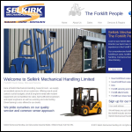 Screen shot of the Selkirk Mechanical Handling Ltd website.