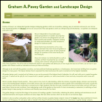 Screen shot of the Graham A Pavey Garden & Landscape Design website.