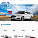 Screen shot of the Dapaa Tints website.