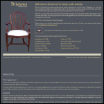 Screen shot of the Bristow Reproduction Furniture Ltd website.