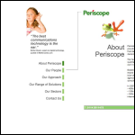 Screen shot of the Periscope Ltd website.
