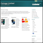 Screen shot of the Coinage Ltd website.
