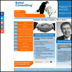 Screen shot of the Babel Consulting - Leadership Coaching & Mentoring website.