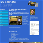 Screen shot of the D C Services website.