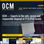 Screen shot of the O C M Business Systems Ltd website.