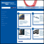 Screen shot of the Gleistein Ropes Ltd website.