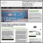 Screen shot of the Connaught Fencing Ltd website.