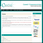 Screen shot of the Camnet Data Communications Ltd website.