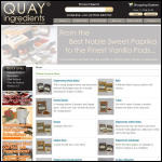 Screen shot of the Quay Ingredients Ltd website.