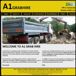 Screen shot of the A1 Grab Hire website.