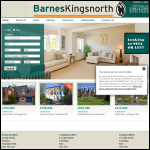 Screen shot of the Barnes Kingsnorth Estate Agents website.