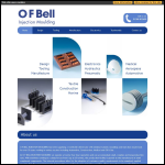Screen shot of the O F Bell Injection Moulding website.