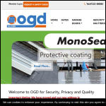 Screen shot of the OGD Automatic Gates & Garage Doors Ltd website.